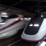 東北新幹線 迫力通過と雄大な景色  Tohoku Shinkansen 2016-12-24