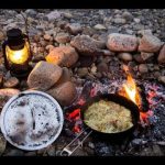 川の音に癒されながら焚き火で料理 前編 久しぶりの場所で冬キャンプ